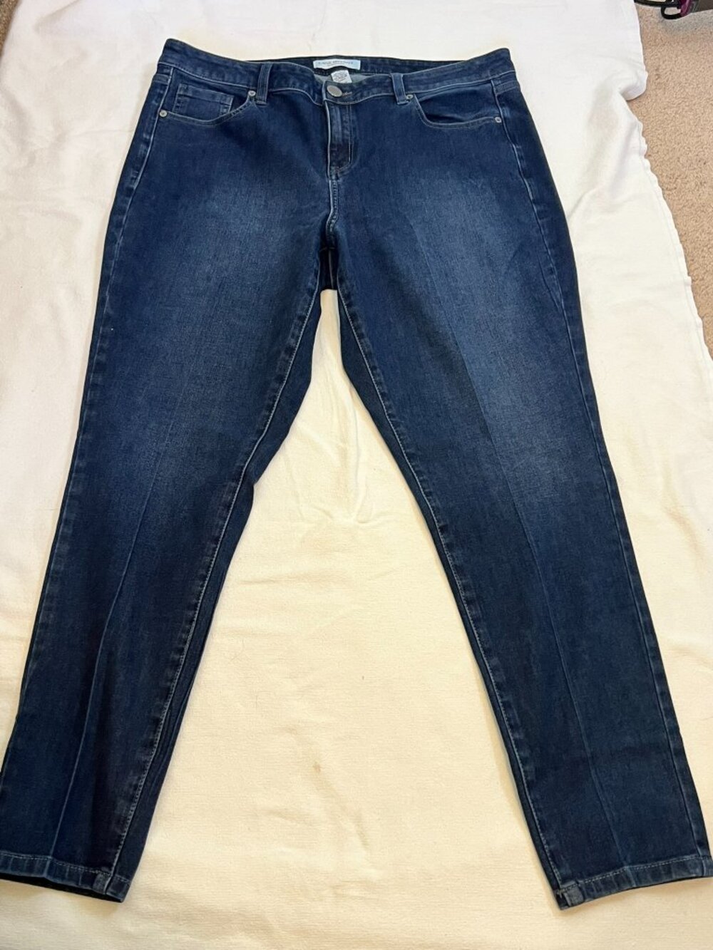 Lane Bryant High Rise Ultimate Stretch Skinny Jeans.